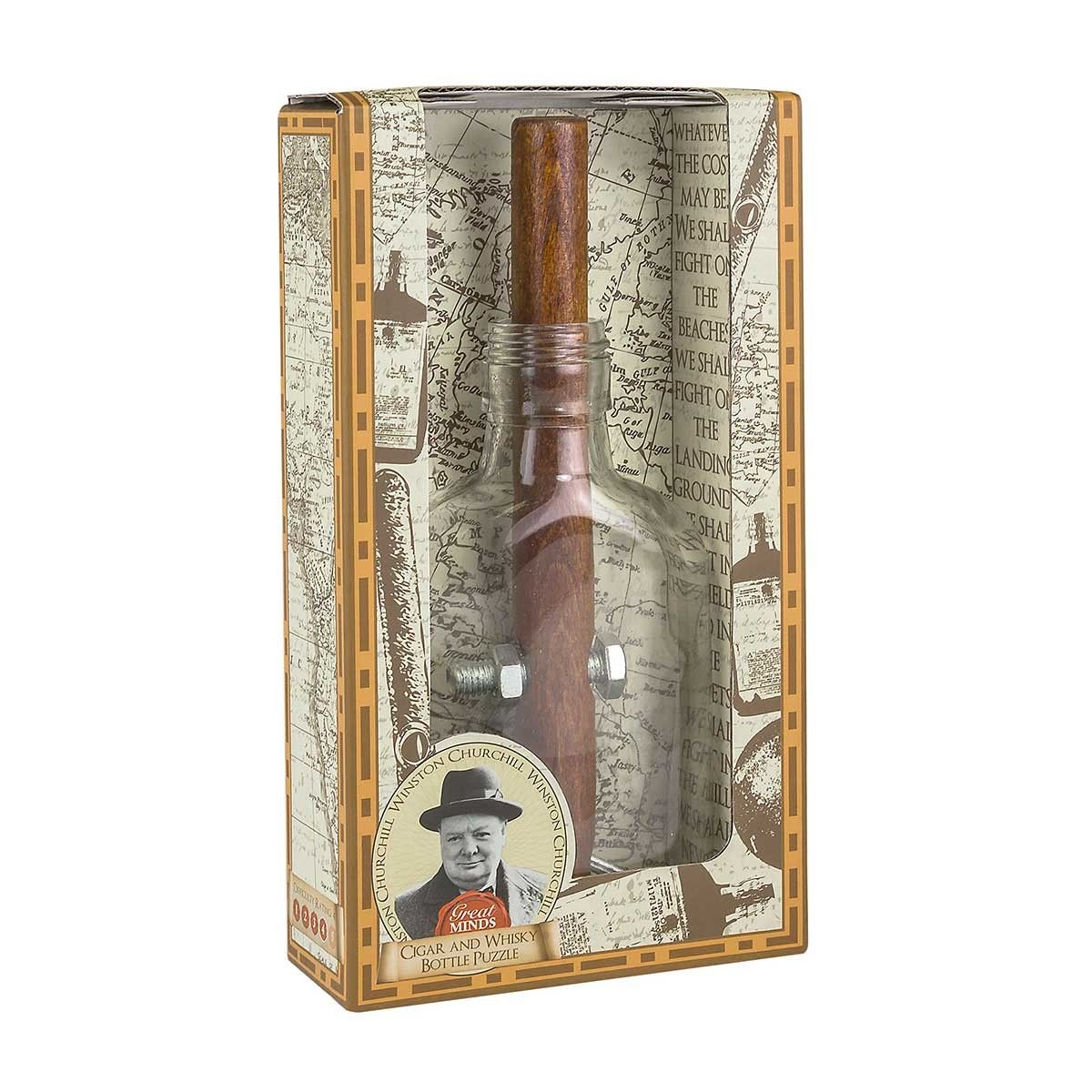 Puzzle - Churchill's Cigar and Whisky Bottle | Professor Puzzle image0