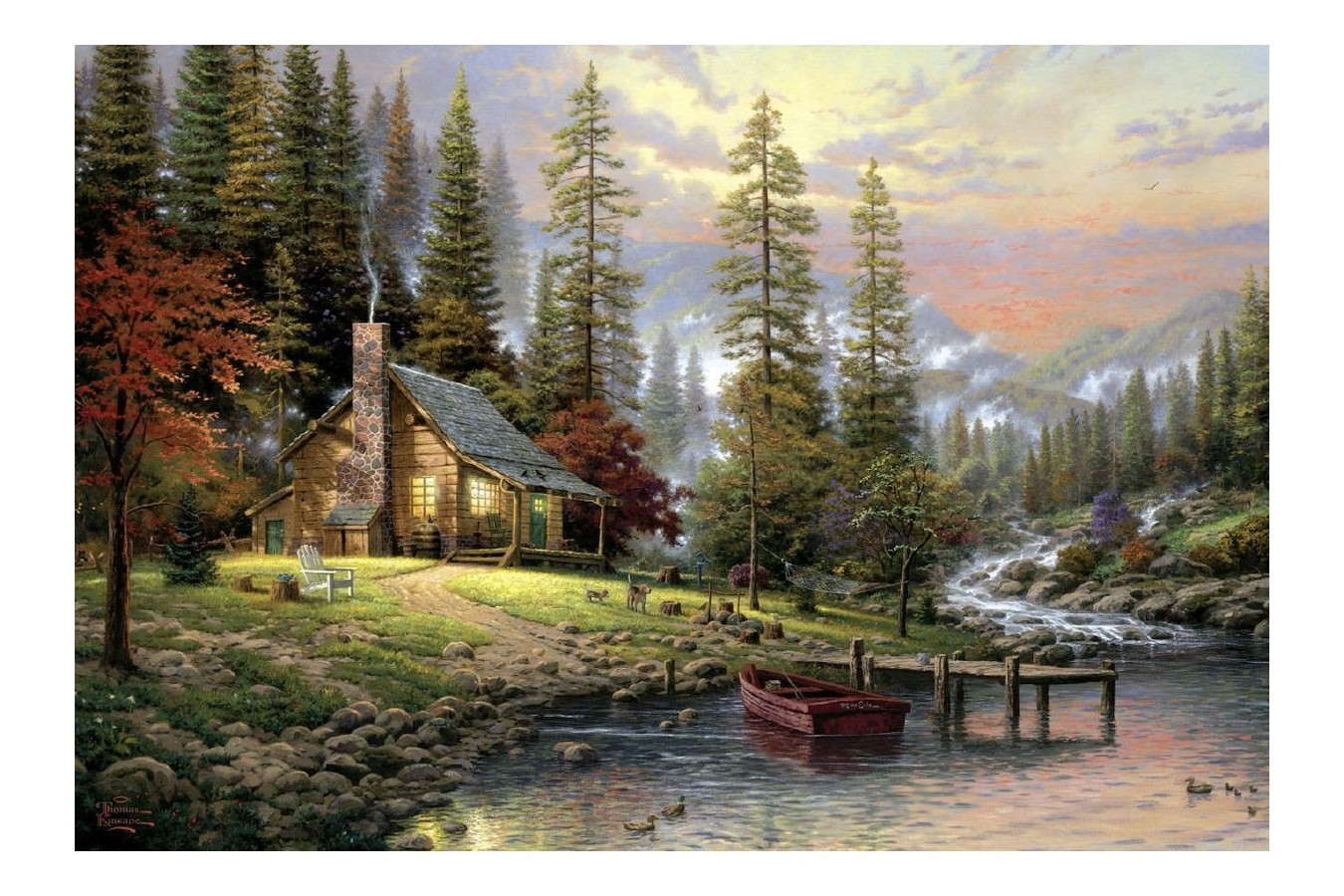 Puzzle 500 piese - Thomas Kinkade - A Peaceful Retreat | Schmidt