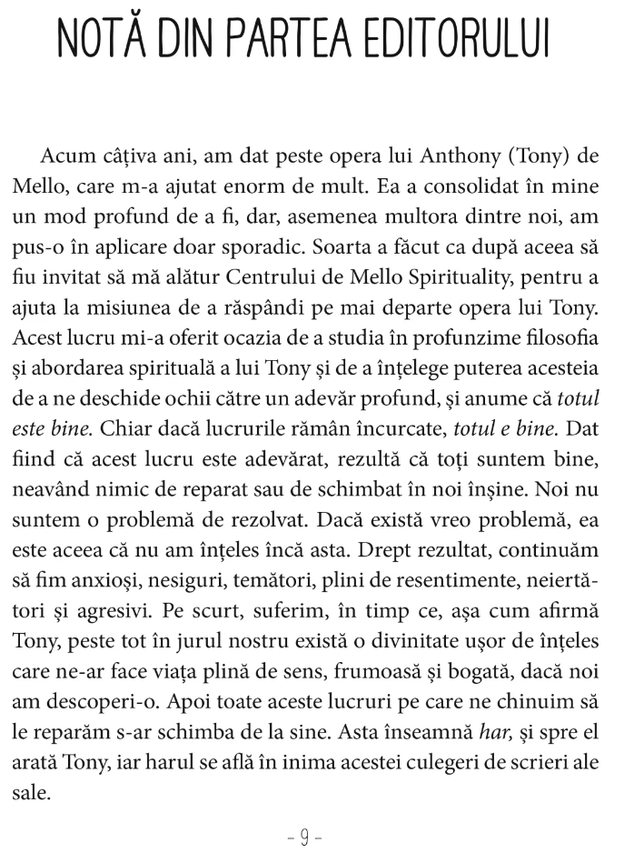 Accepta-te asa cum esti | Anthony de Mello - 1 | YEO