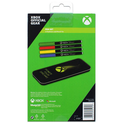 Set 4 linere cu penar - XBox Pen Set | Blueprint Collections - 1 | YEO