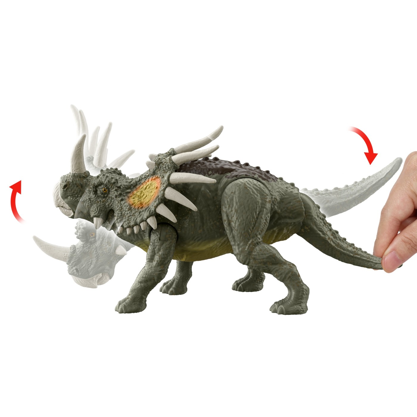 Figurina - Jurassic World - Dino Escape: Styracosaurus | Mattel - 4 | YEO