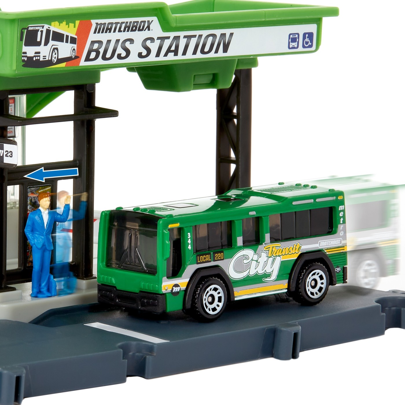 Set de joaca - Matchbox Action Drivers - Bus Station | Mattel - 2