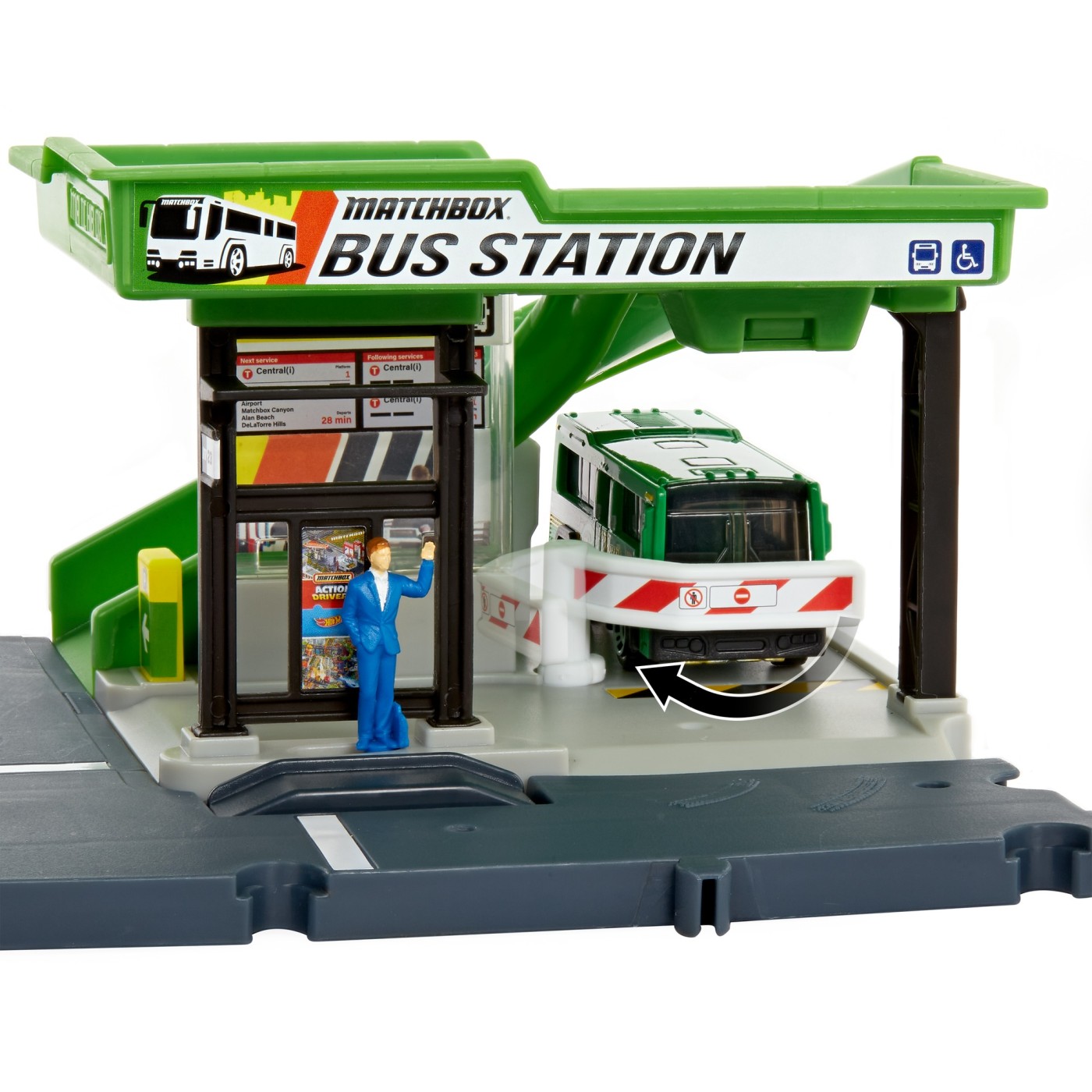 Set de joaca - Matchbox Action Drivers - Bus Station | Mattel - 4