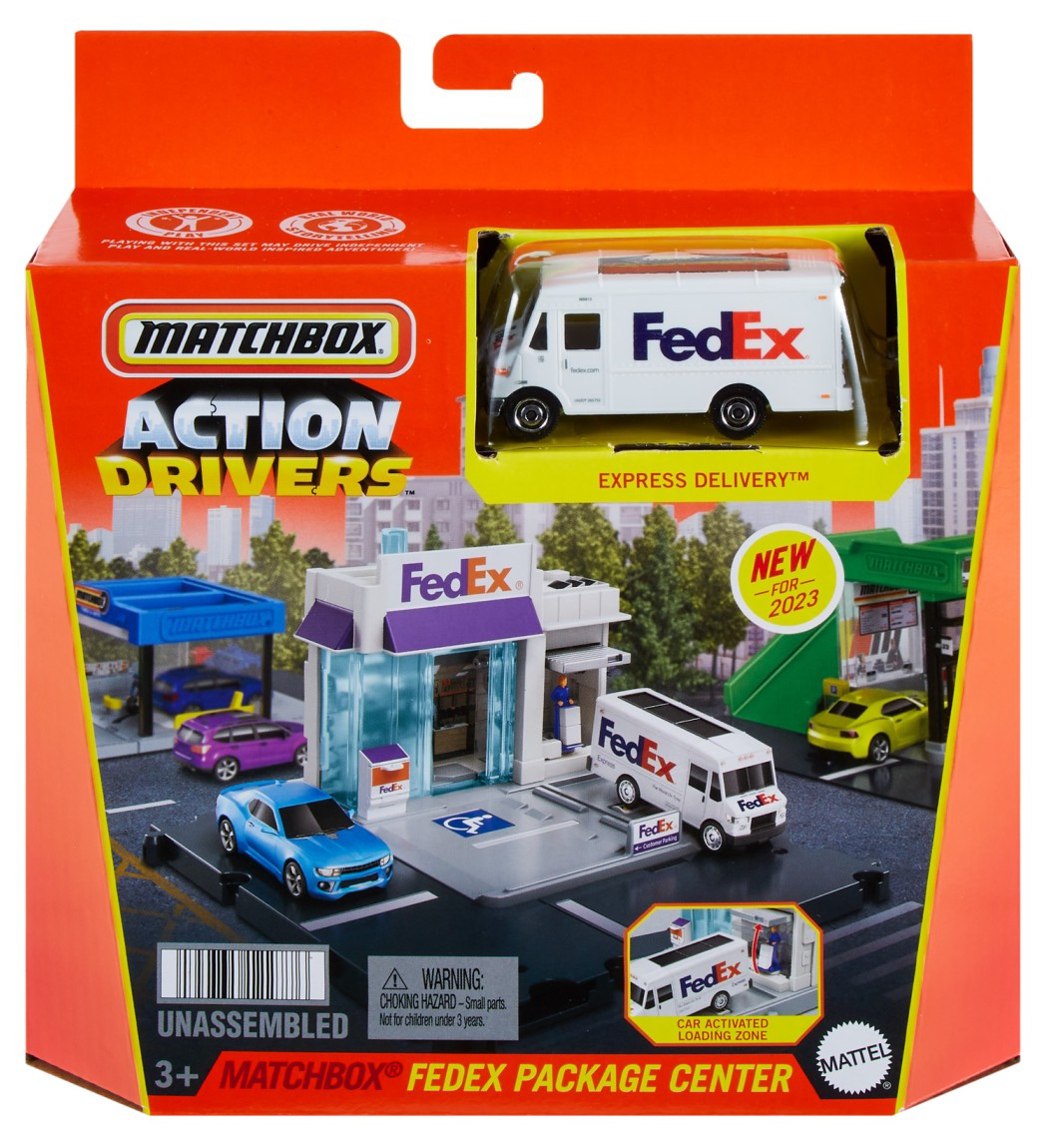 Set de joaca - Matchbox Action Drivers - Fedex Package Center | Mattel - 4 | YEO