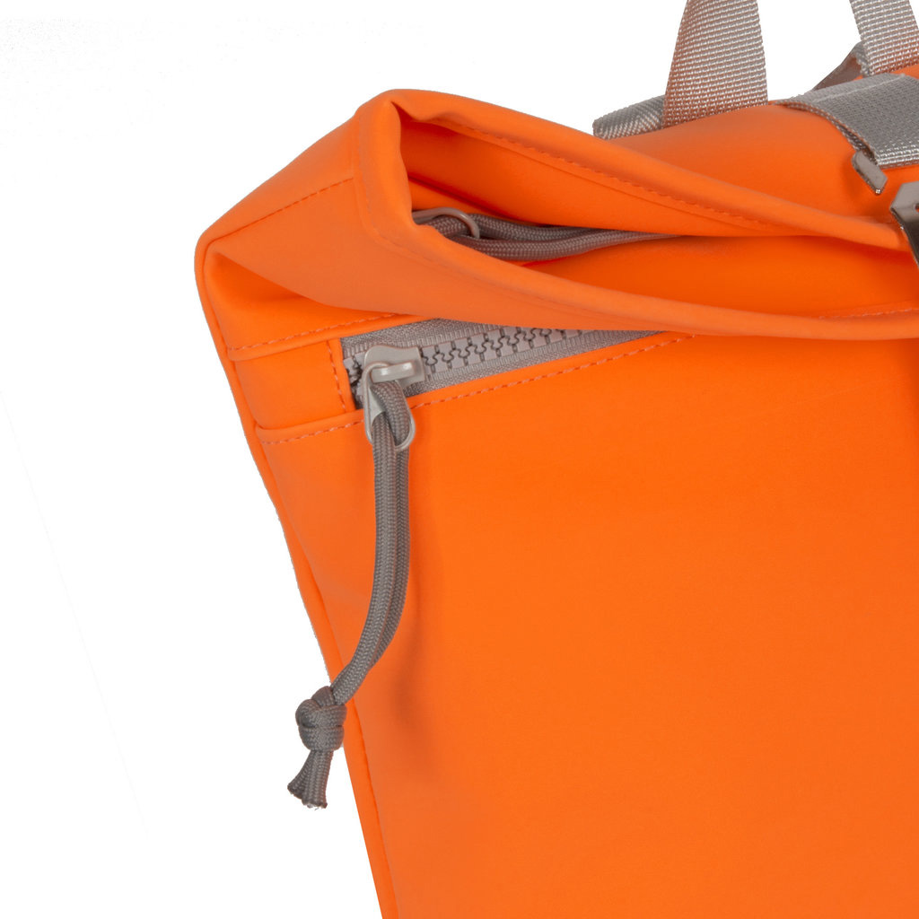 Rucsac - Mart-Los Angeles Rolltop Mini, portocaliu neon | New Rebels - 4 | YEO