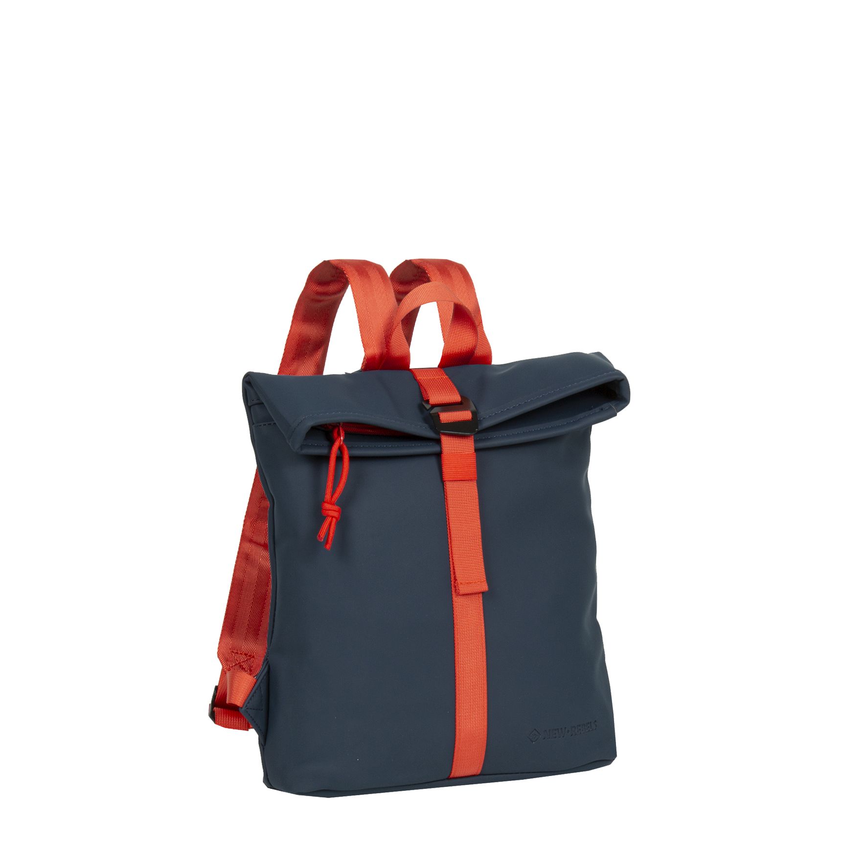 Rucsac - Tim-Los Angeles Rolltop Mini, albastru inchis/rosu | New Rebels