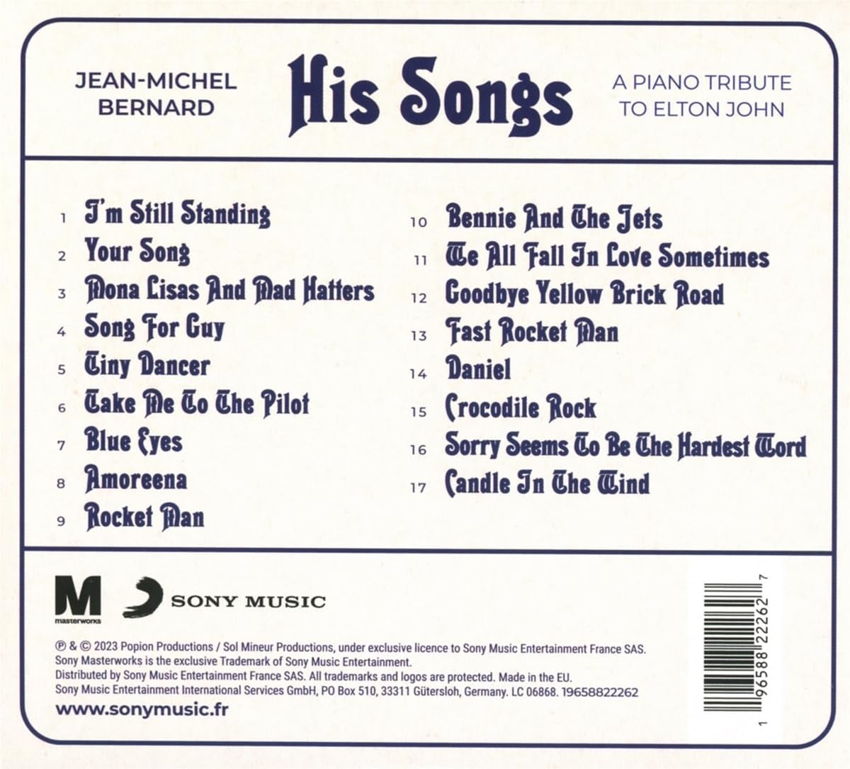 His Songs | Jean-Michel Bernard