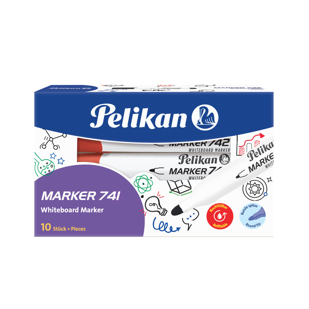 Marker Pelikan whiteboard 741 - Rosu | Pelikan