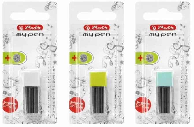 Set rezerva mina - My.Pen - Compas, mai multe culori | Herlitz - 1 | YEO