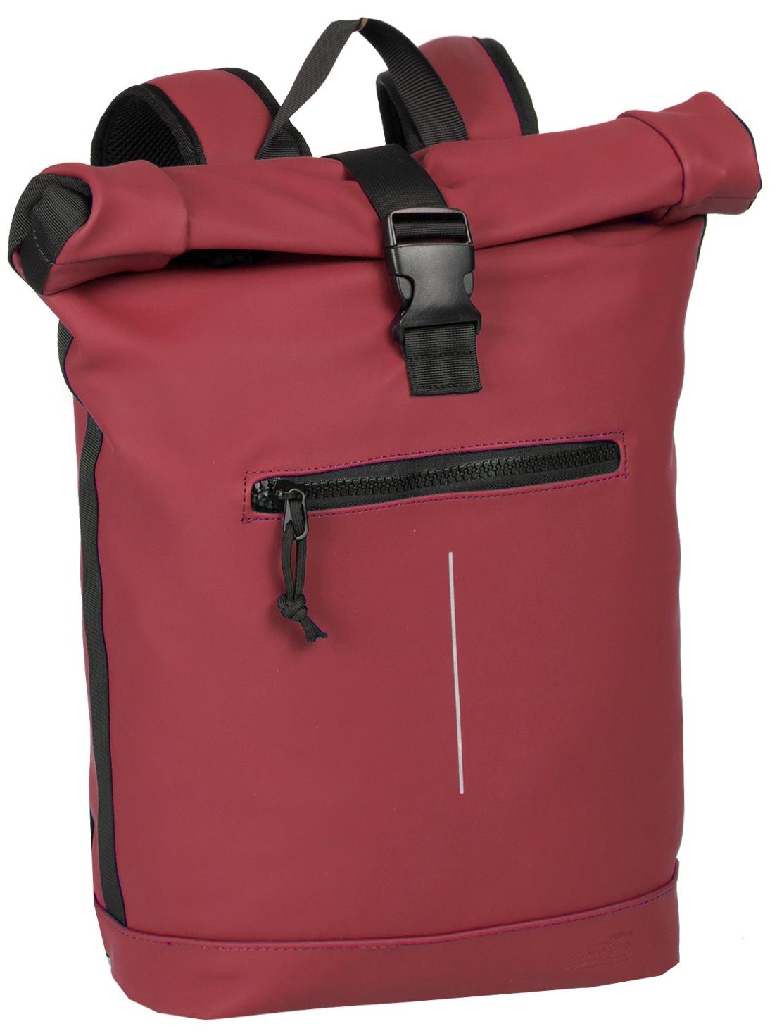 Rucsac Mart-New York Rolltop - Burgundy | Herlitz - 5 | YEO