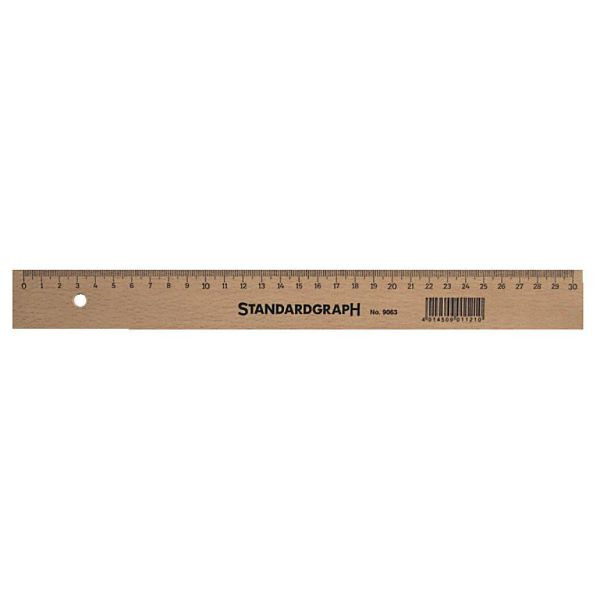 Rigla din lemn - 20 cm | Standardgraph