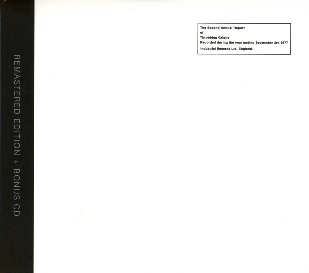 The Second Annual Report of Throbbing Gristle - 2 CD | Throbbing Gristle