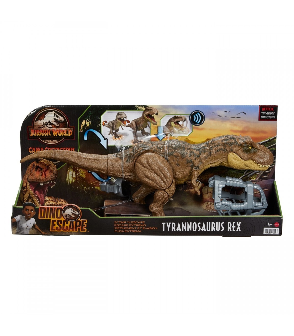 Figurina - Dinozaur Jurassic World - Stomp \'n Attack Tyrannosauros Rex | Mattel