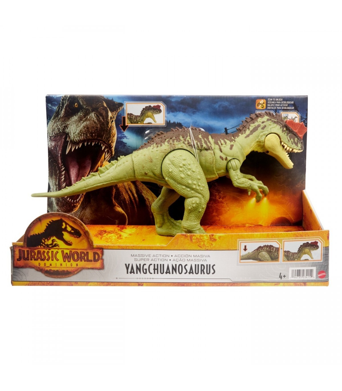 Figurina - Jurassic World Massive Action Dinozaur Yangchuanosaurus | Mattel