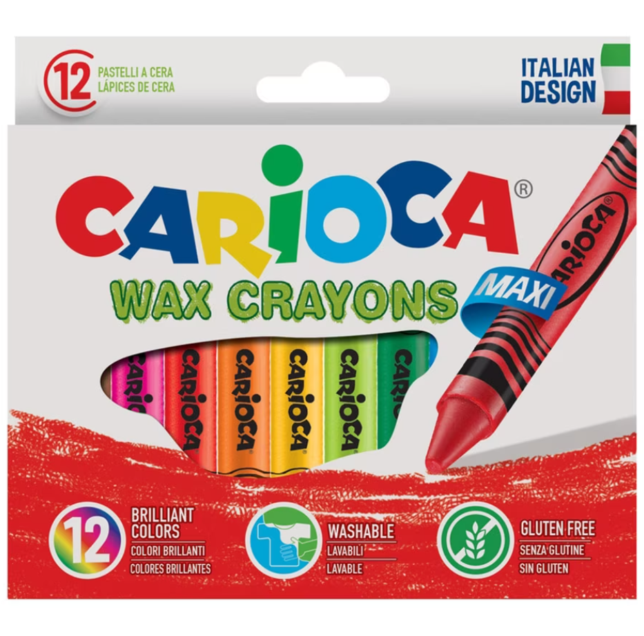 Set 12 creioane cerate - Maxi Carioca | Carioca