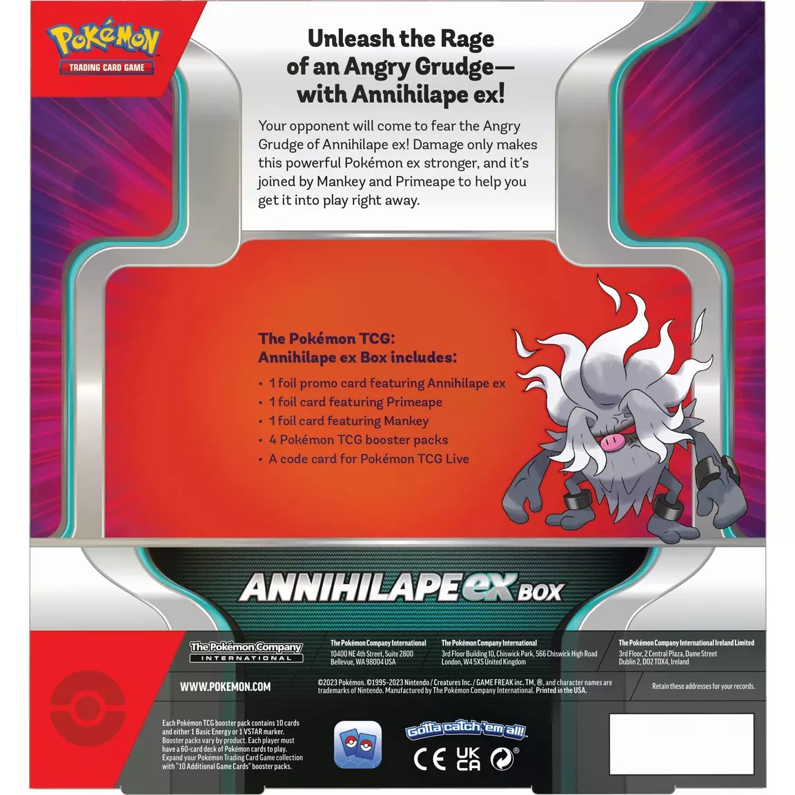 Pokemon TCG: Annihilape ex Box | The Pokemon Company - 2 | YEO