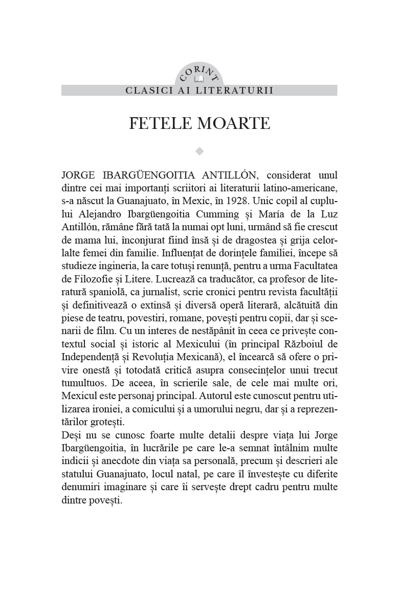 Fetele moarte | Jorge Ibarguengoitia