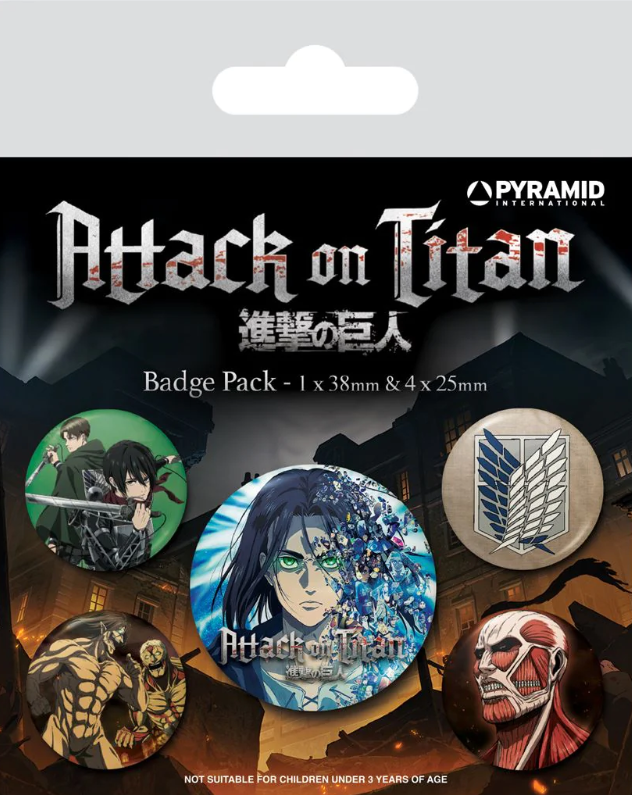 Set 5 insigne - Attack On Titan S4 | Pyramid International