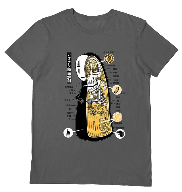 Tricou L - Threadless - Faceless Spirit - Charcoal | Pyramid International