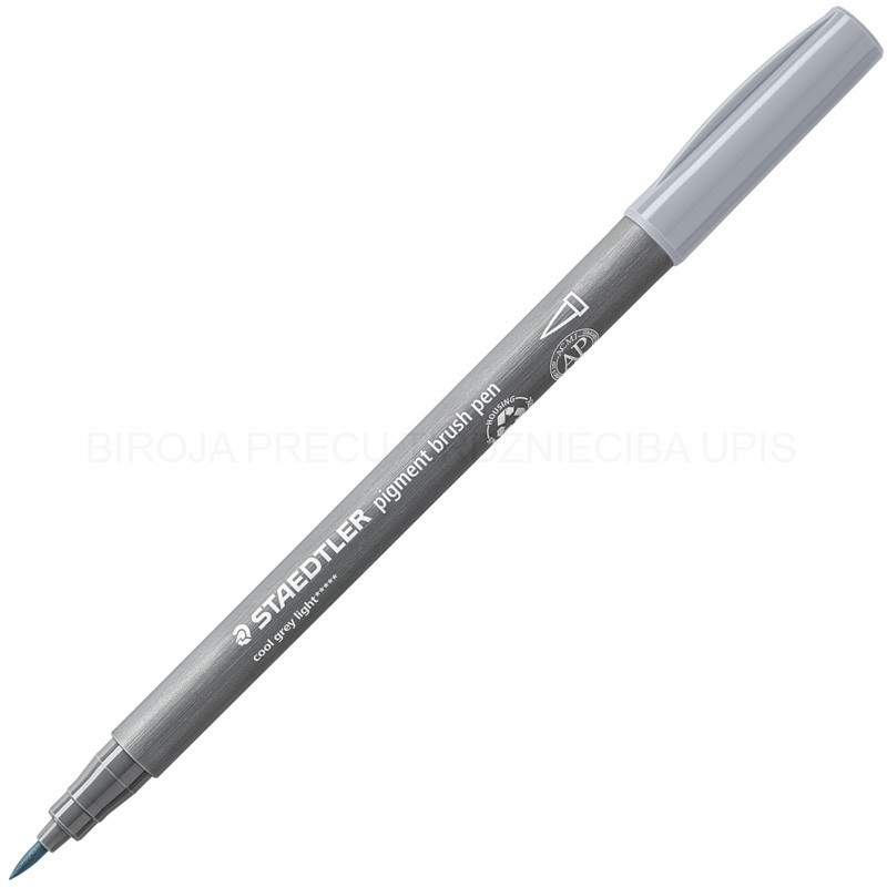 Set 6 carioci varf tip pensula - Pigment Liner | Staedtler