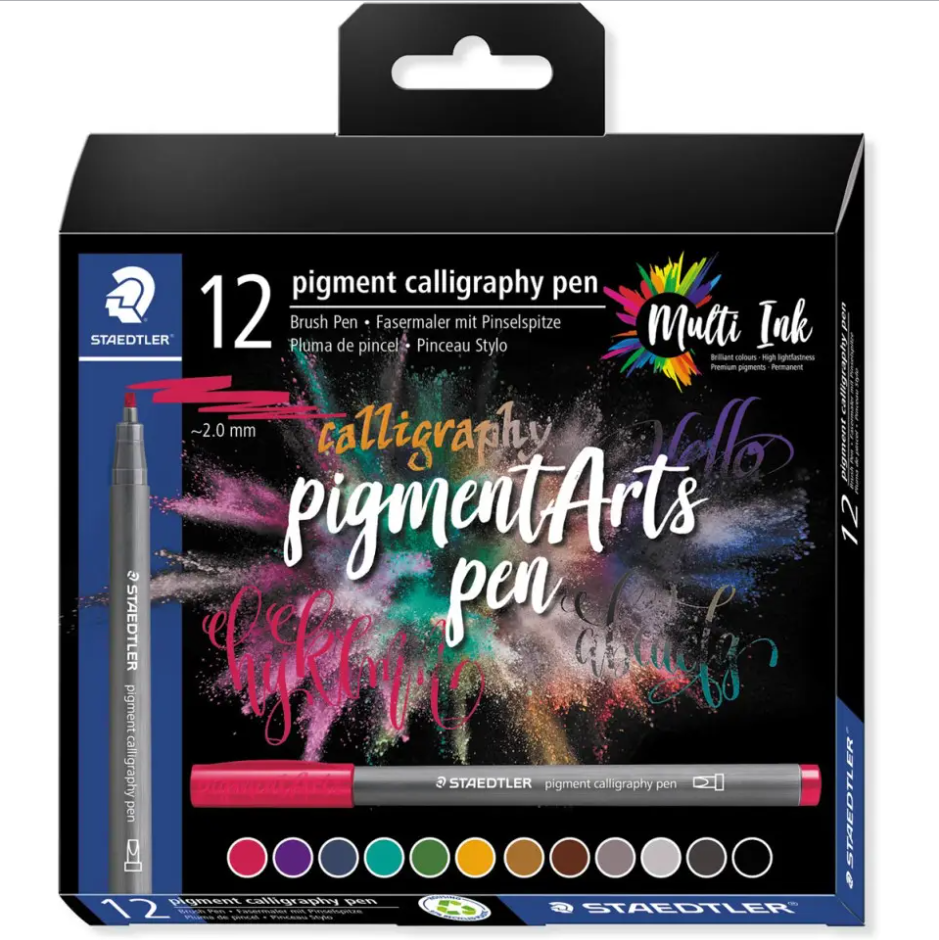 Set 12 carioci de caligrafie - Pigment | Staedtler