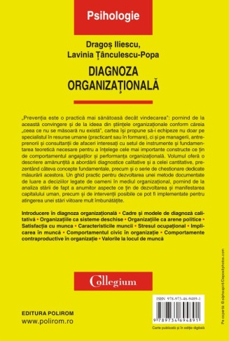 Diagnoza organizationala | Lavinia Tanculescu-Popa, Dragos Iliescu