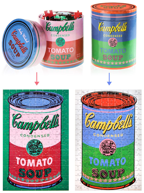 Puzzle - Andy Warhol Soup Can Pink | Galison