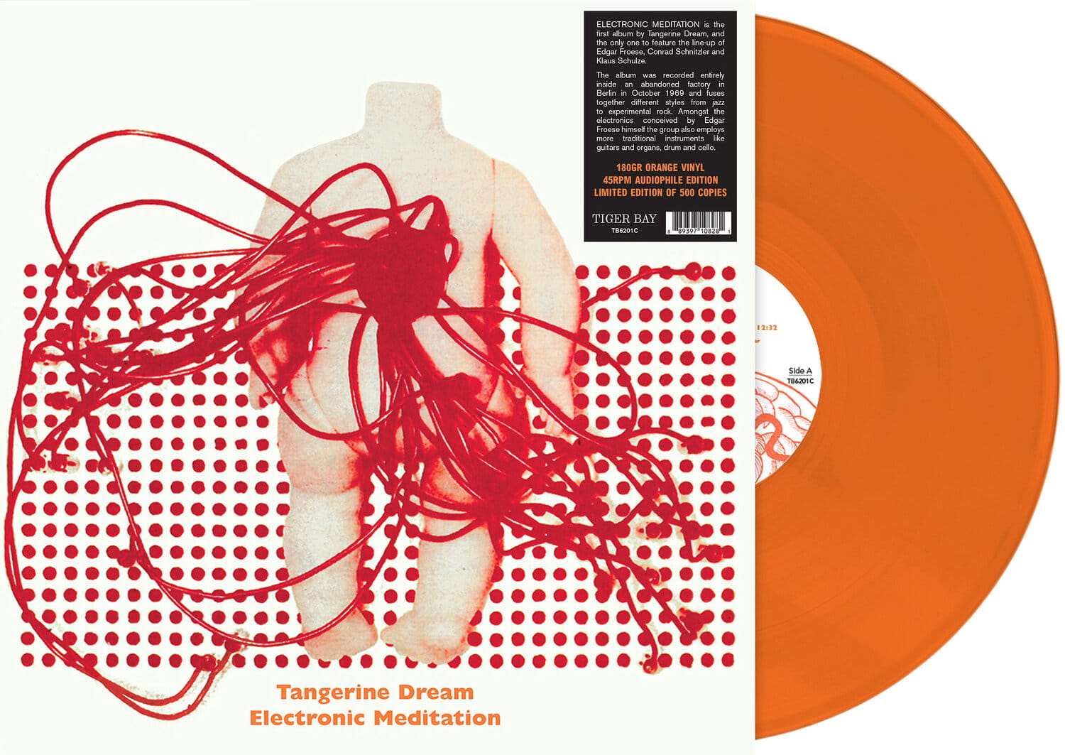 Electronic Meditation - Orange Vinyl (45RPM) | Tangerine Dream