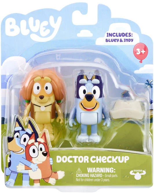 Set 2 figurine - Bluey - Doctor Checkup | Moose Toys