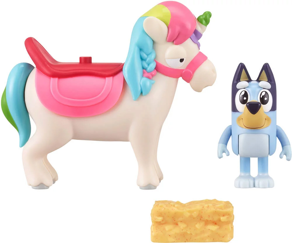 Set 2 figurine - Bluey - Bluey\'s Unipony Ride | Moose Toys