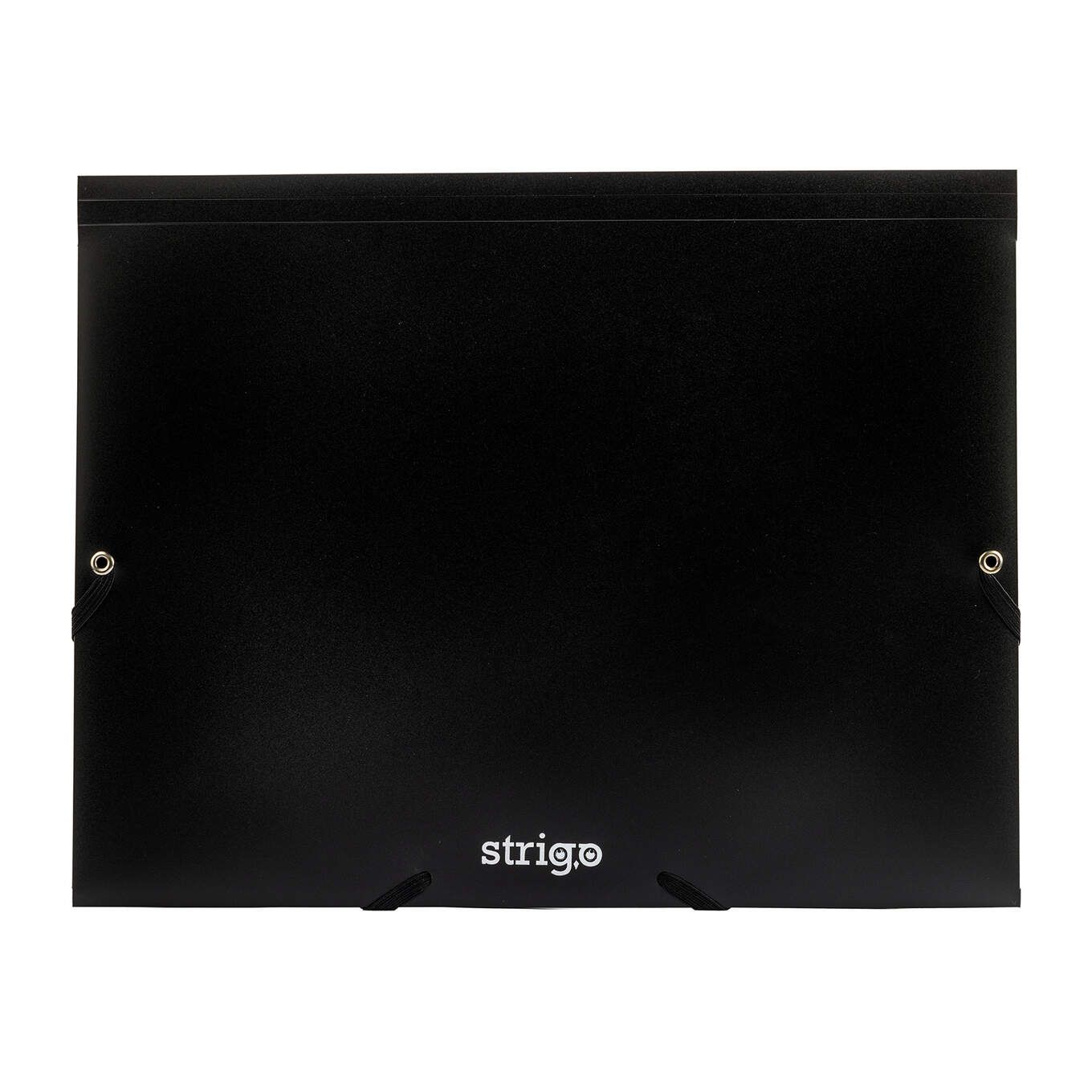 Mapa A4 Strigo, cu elastic - Negru | Strigo