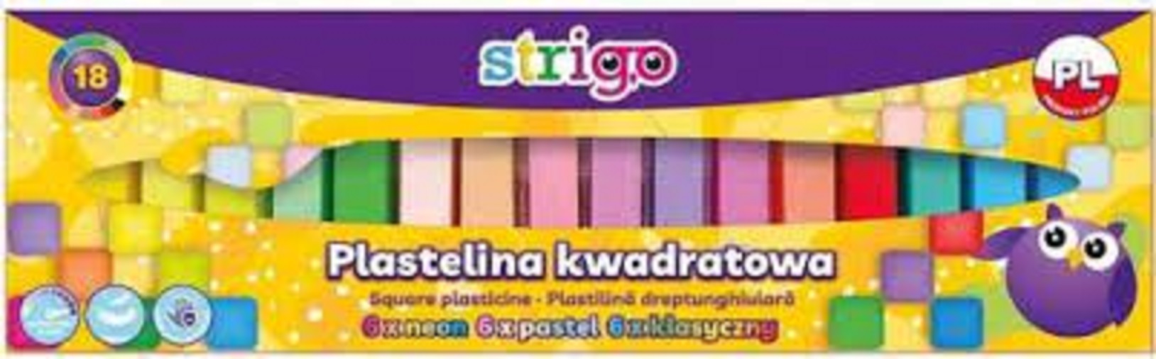 Plastilina - 18 culori - 6 Neon, 6 Pastel, 6 Clasice | Pilot