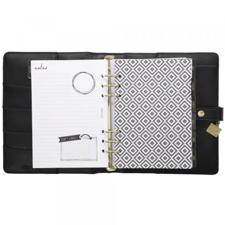 Agenda A6 nedatata - Carpe Diem - Negru | Pukka Pad - 3 | YEO