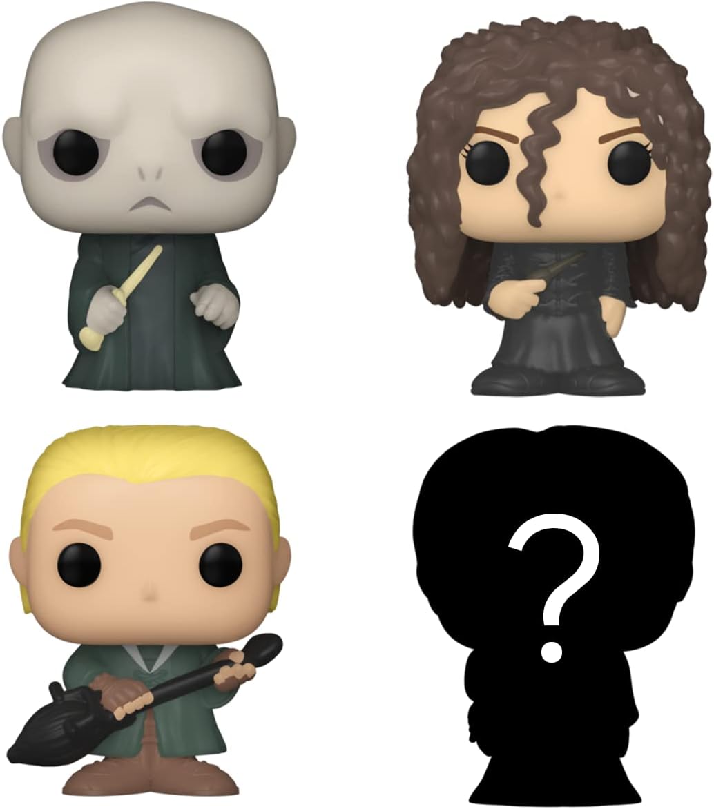 Set 4 figurine - Harry Potter - Voldemort, Draco, Bellatrix | Funko