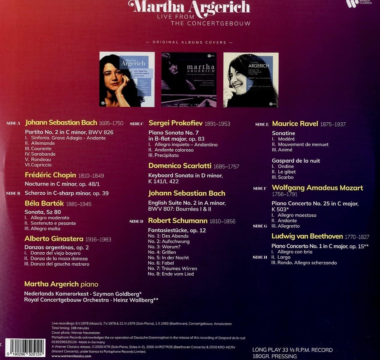 Martha Argerich - Live from the Concertgebouw 1978-1992 | Martha Argerich