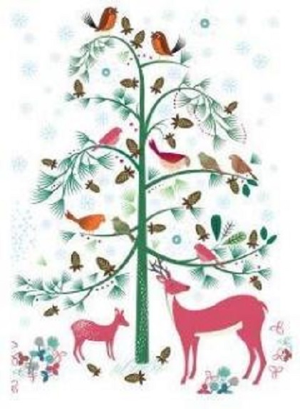 Felicitare - Winter Deer Card | Roger La Borde