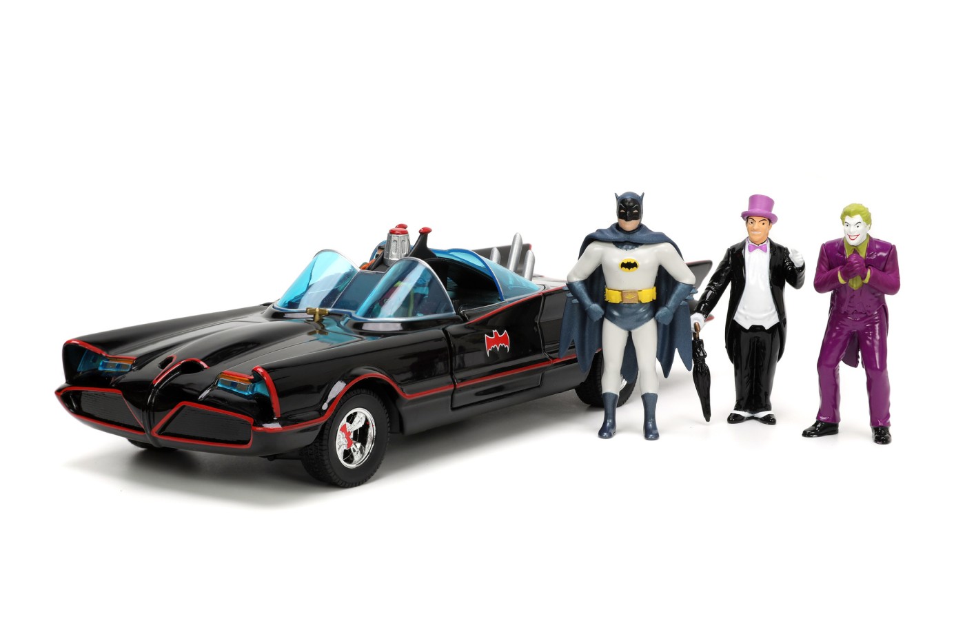 Set Masina metalica - Batmobile, Robin,The Penguin, The Joker | Jada Toys - 4