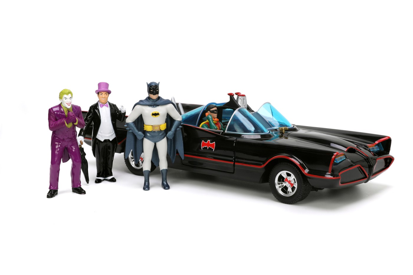 Set Masina metalica - Batmobile, Robin,The Penguin, The Joker | Jada Toys - 3