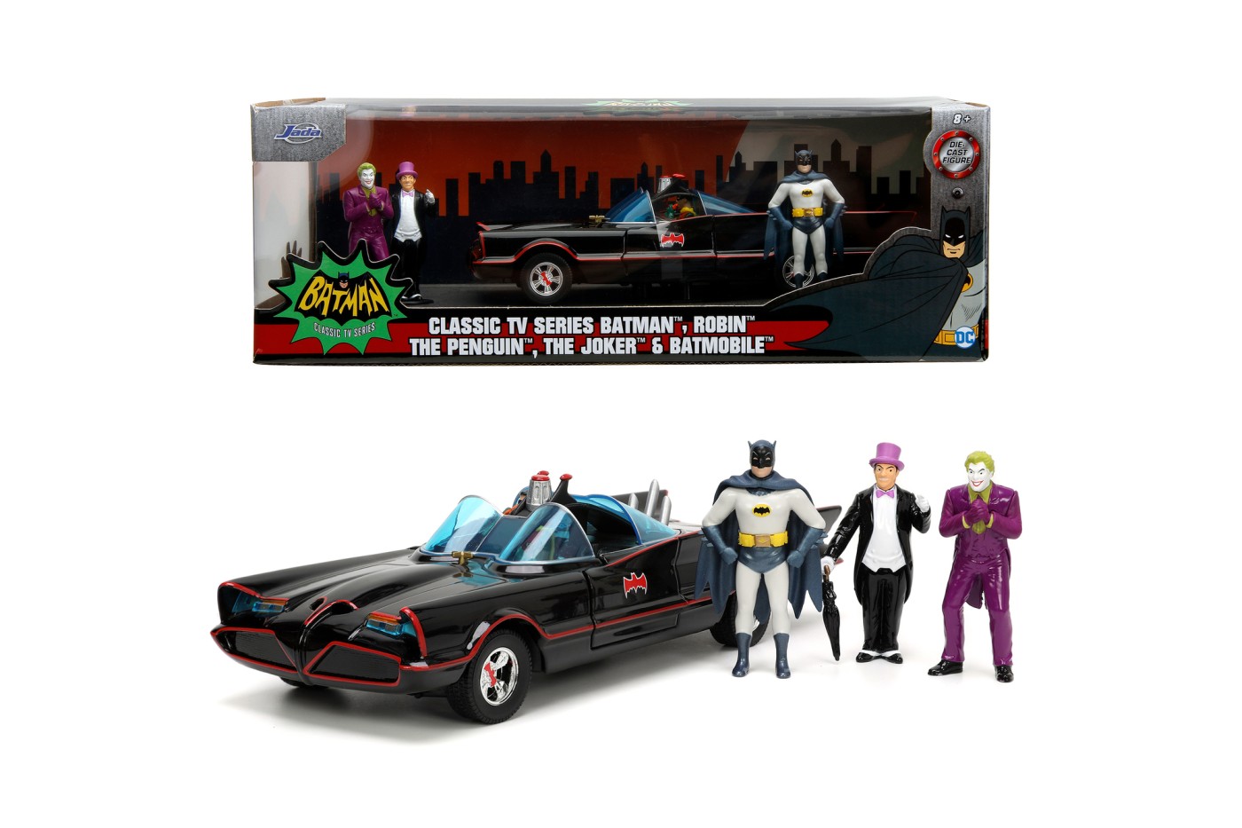Set Masina metalica - Batmobile, Robin,The Penguin, The Joker | Jada Toys - 1
