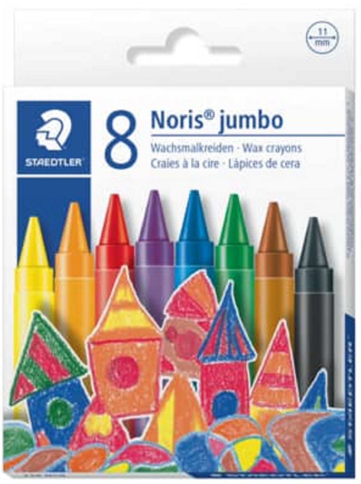 Set 8 creioane ceara - Noris Jumbo - Multicolor | Staedtler