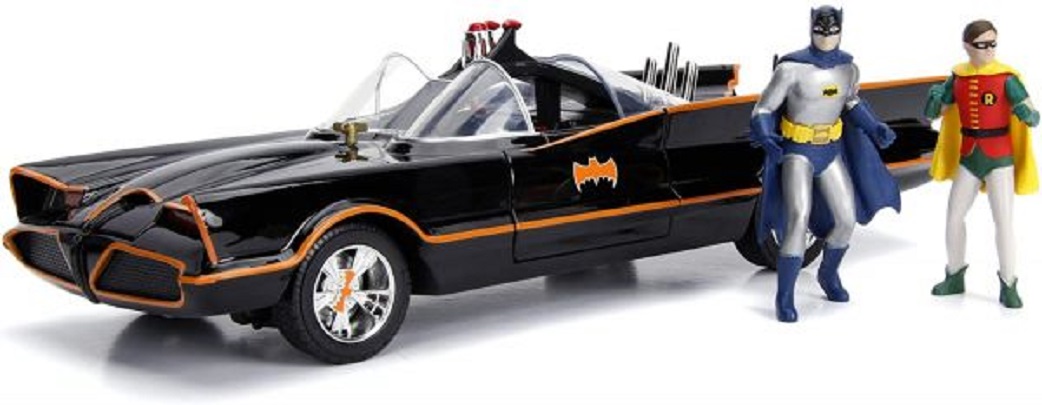 Set figurina si masina - Batman Batmovil - Robin | Jada Toys