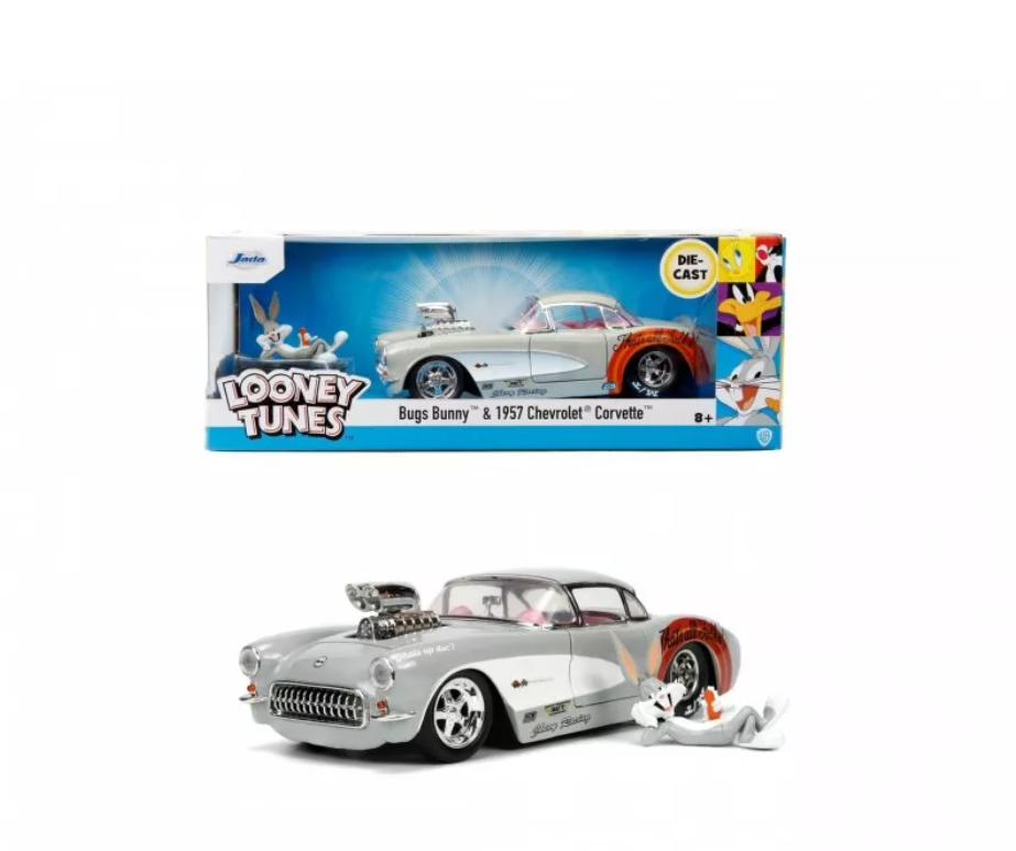 Set masina si figurina - Chevrolet Corvette & Bugs Bunny | Jada Toys - 5 | YEO