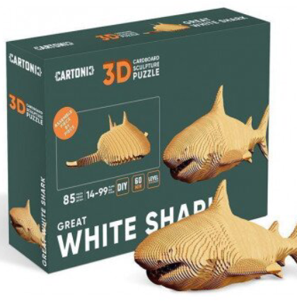 Puzzle 3D - White Shark | Cartonic - 1