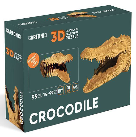 Puzzle 3D - Crocodile | Cartonic - 1