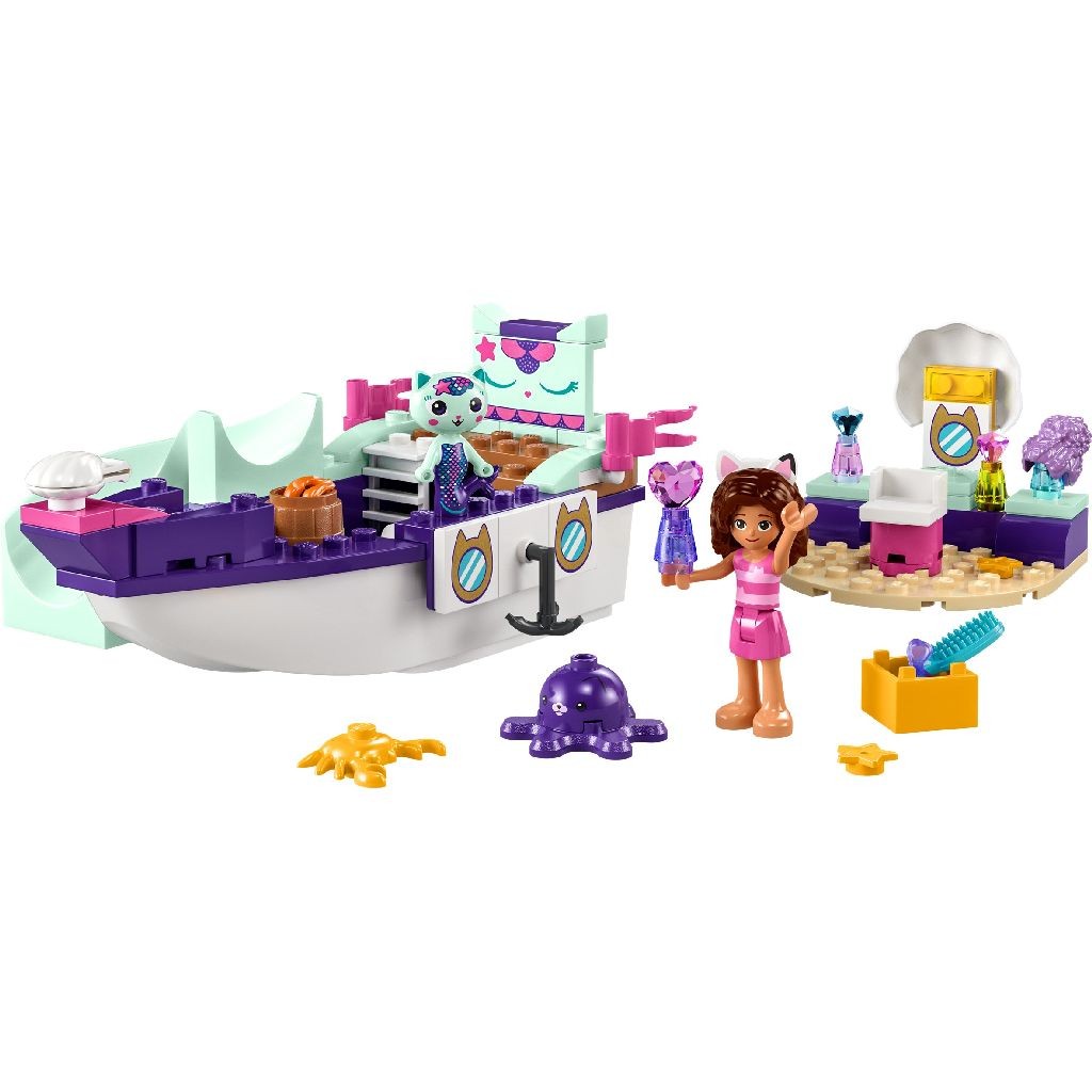 LEGO Gaby\'s Dollhouse - Barca cu Spa a lui Gabby si a Pisirenei (10786) | LEGO