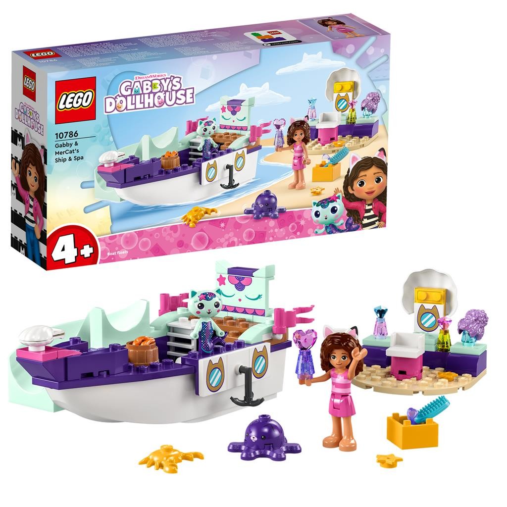 LEGO Gaby\'s Dollhouse - Barca cu Spa a lui Gabby si a Pisirenei (10786) | LEGO - 4 | YEO