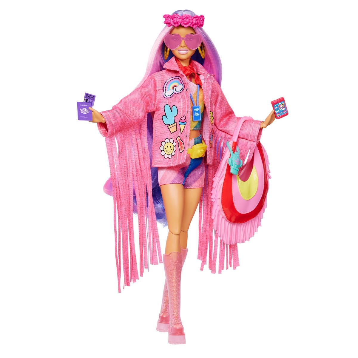 Papusa - Barbie Extra Fly - Barbie merge la festival | Mattel - 2 | YEO