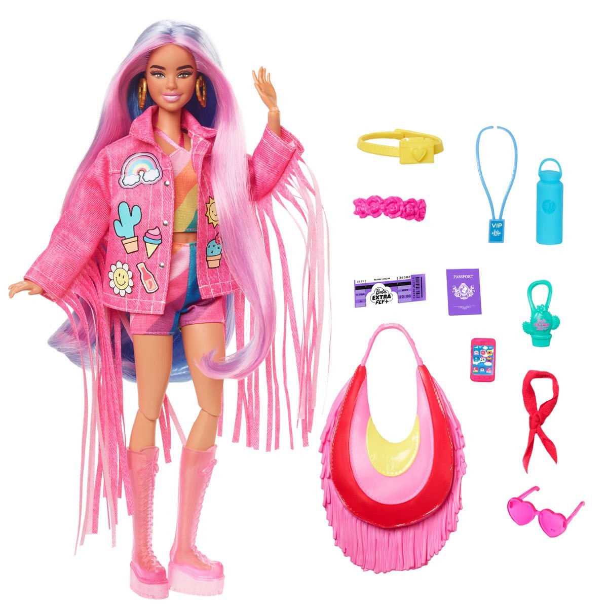 Papusa - Barbie Extra Fly - Barbie merge la festival | Mattel - 3 | YEO