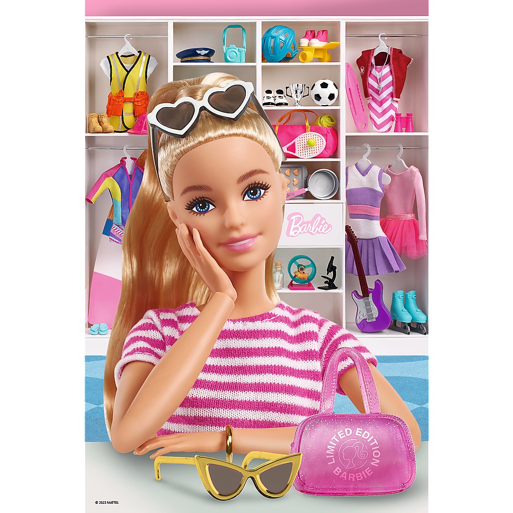 Puzzle - Sa o cunoastem pe Barbie, 100 piese | Trefl - 1