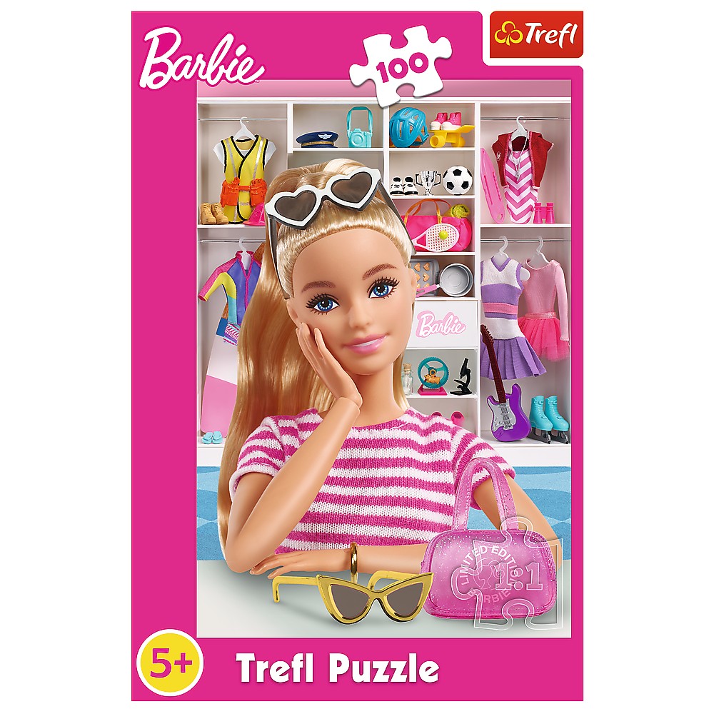 Puzzle - Sa o cunoastem pe Barbie, 100 piese | Trefl - 2
